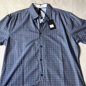 Smash button up t shirt (brand new)